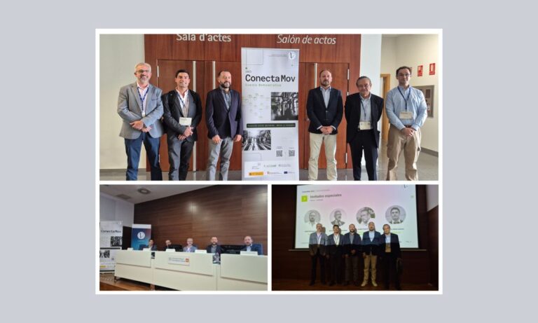 Panel de discusión sobre el impacto de la conectividad digital en la economía y la movilidad sostenible, con la participación de instituciones públicas y privadas